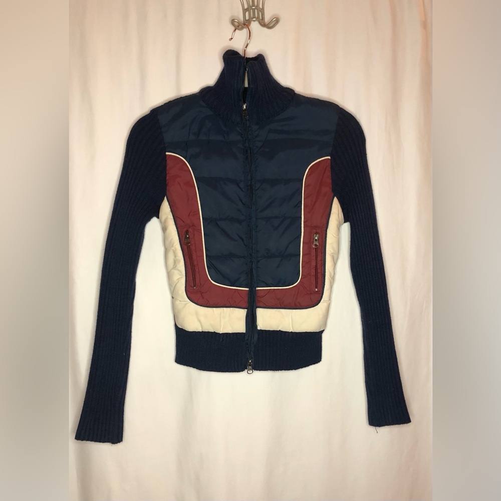 Mossimo Retro Navy & Burgundy Jacket